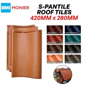 BMI Monier GCI S-Pantile Clay Roof Tile 420MM (L) x 280MM (W)